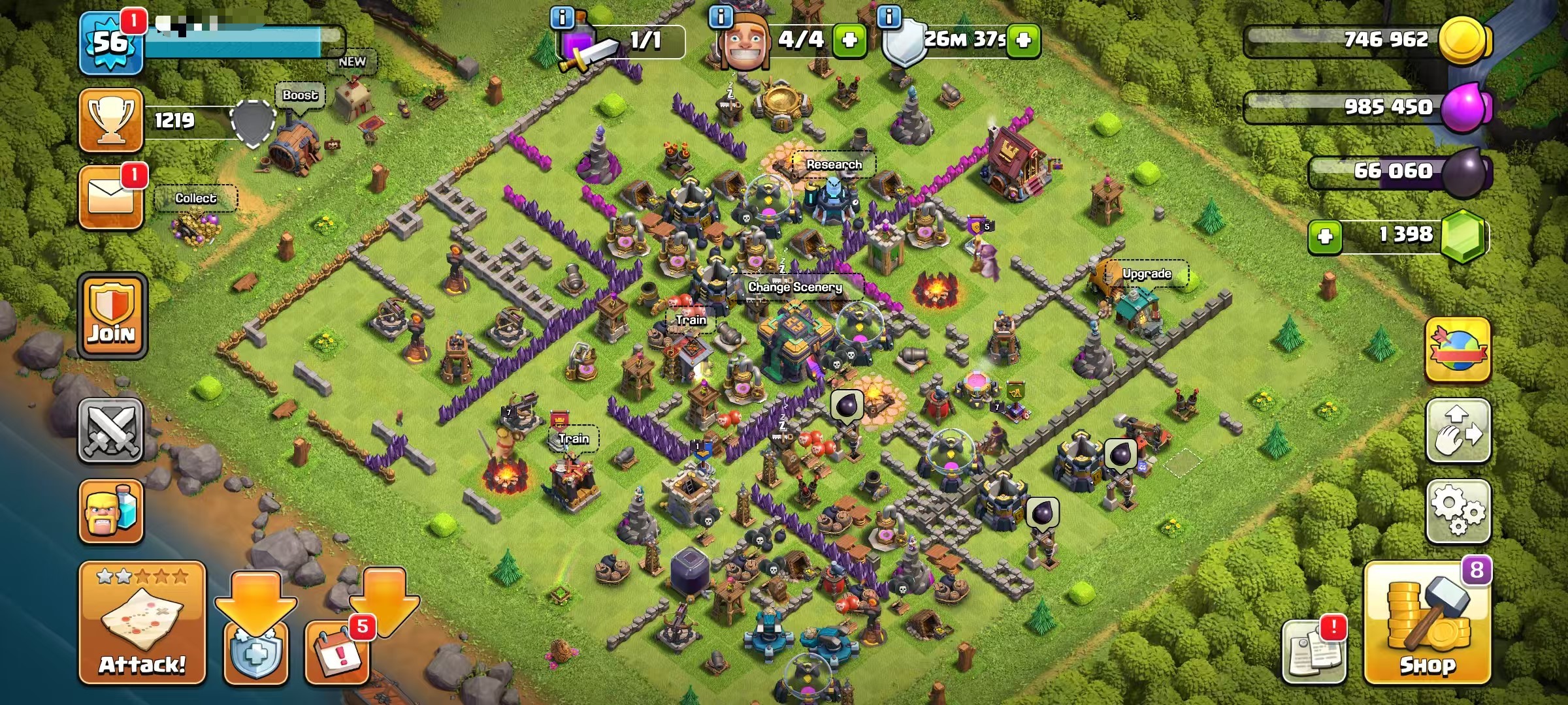 Town Hall 14 (TH14) | 5 Builders | High Growth Potential | Instant Delivery - Image 1