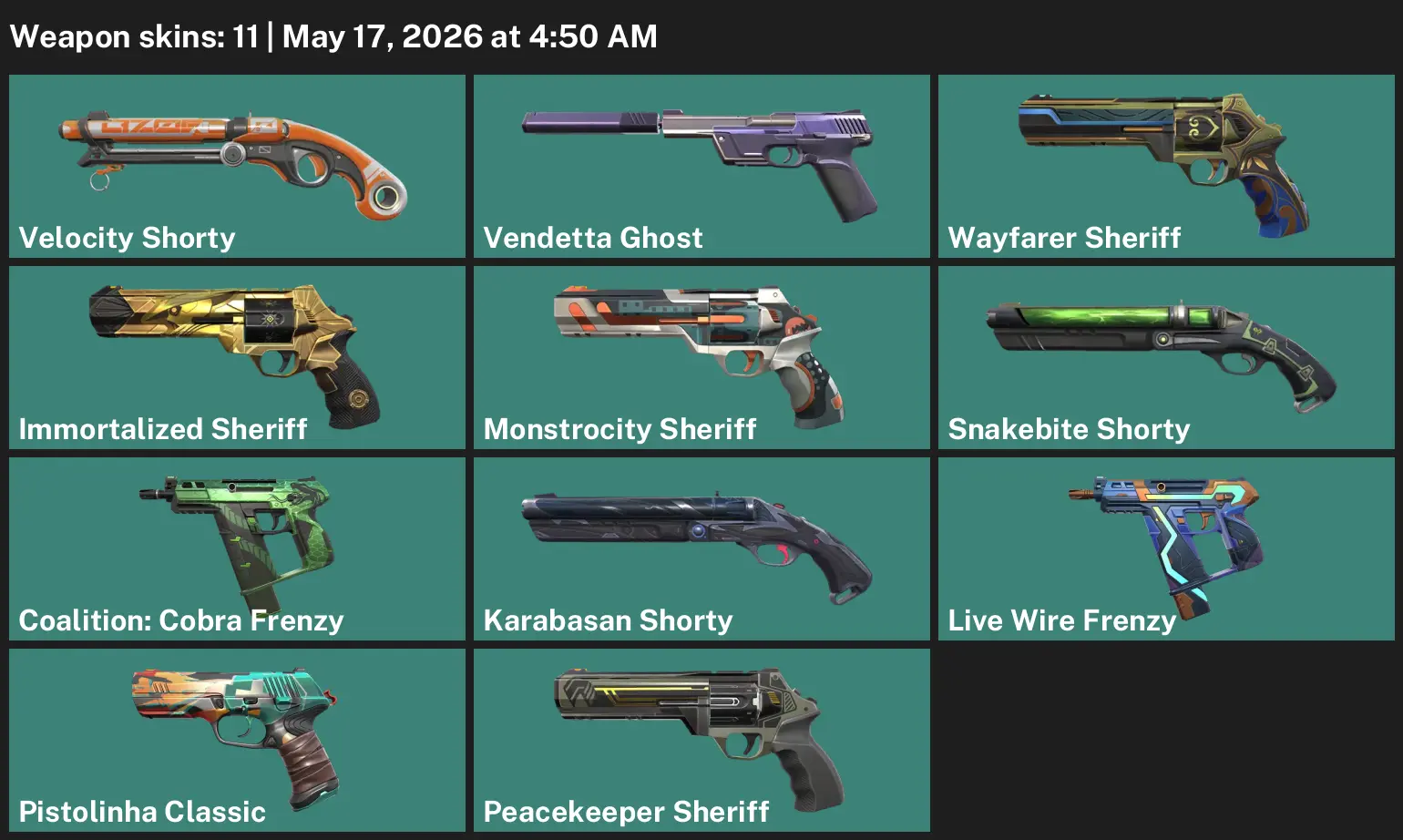 AP⚡11 Skins⚡Exp BRONZE 1⚡Coalition: Cobra Frenzy⚡Velocity Shorty⚡Vendetta Ghost⚡Wayfarer Sheriff⚡Immortalized Sheriff⚡#YSM4244 - Image 4