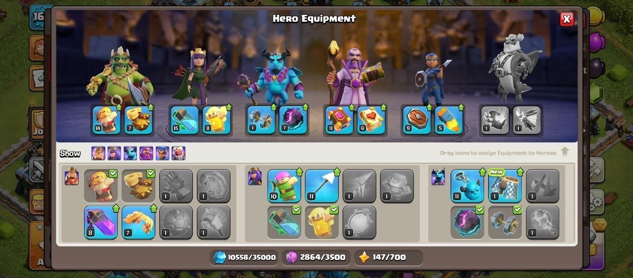 Town Hall 14 (TH14) | Semi-Maxed | 2x Legendary Equipment | Heroes 61/51/43/46/16 - Image 4