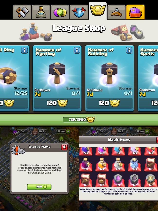 Town Hall 13 (TH13) Maxed | 5 Hero Skins | Exclusive Scenery | 725 League Medals - Image 3