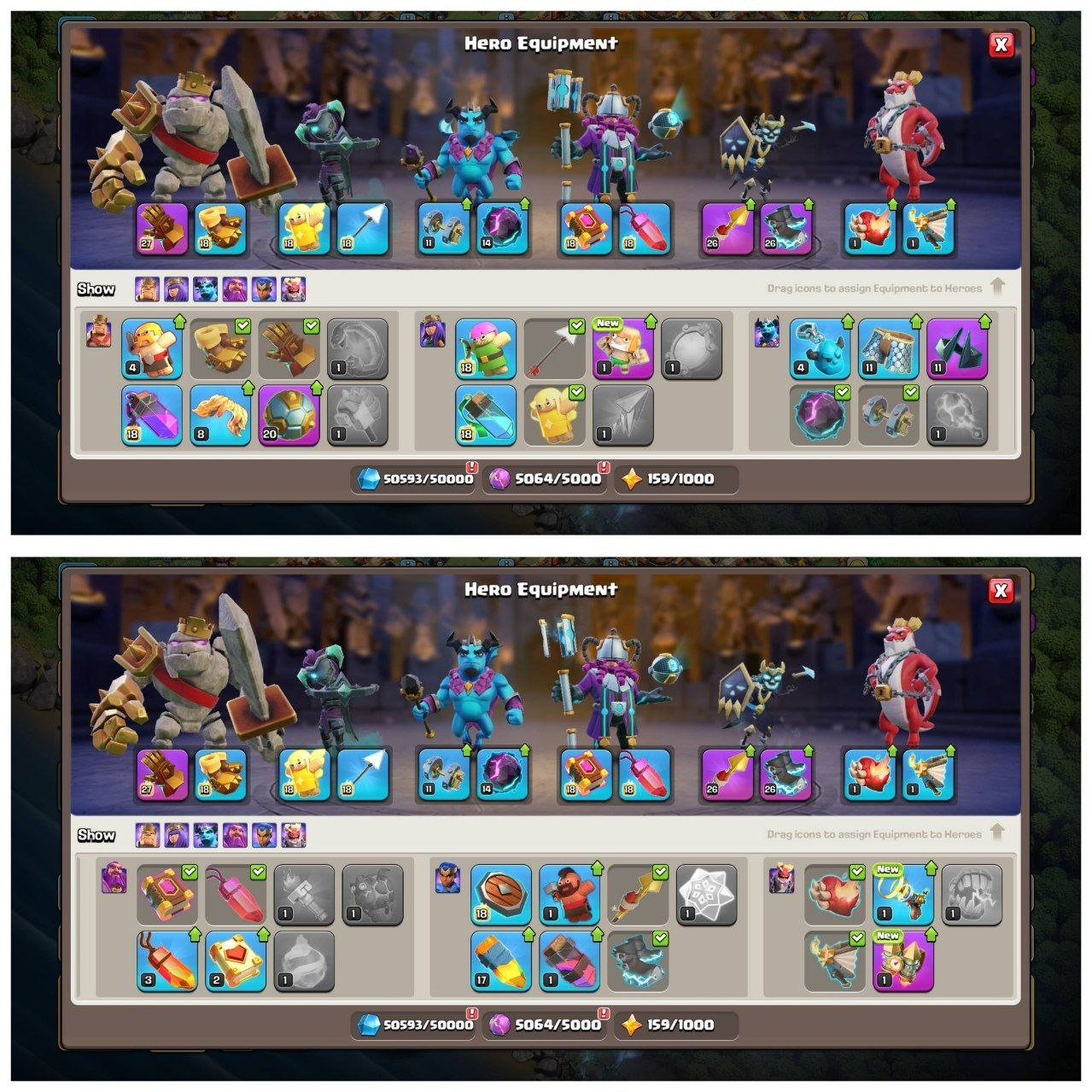 TH17 ALMOST MAX ID⚡️7 EPIC EQUIPMENT⚡️XP-206⚡️HERO 69-92-56-33-24-7⚡️FREE  NAME CHANGE⚡️ MAGIC ITEMS⚡️ 274 CWL MEDALS⚡️OP LAB⚡️INSTANT DELIVERY 🚚 - Image 3