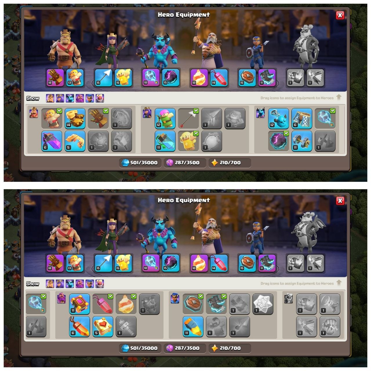 TH13 PURE MAX ID⚡️3 EPIC EQUIPMENT⚡️XP-125⚡️HERO 75-75-50-50-25⚡️FREE  NAME CHANGE⚡️ 9900 GEMS AVAILABLE ⚡️MAGIC ITEMS⚡️ 1923 CWL MEDALS⚡️OP LAB⚡️INSTANT DELIVERY 🚚 - Image 4