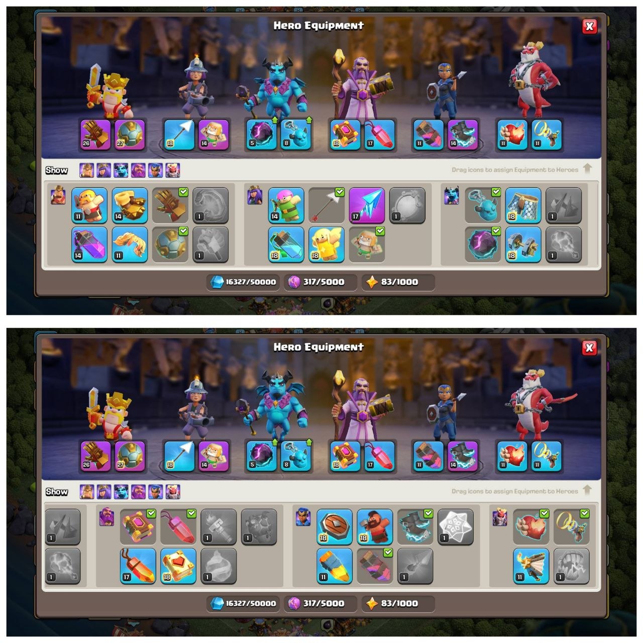 TH17 HALF MAX ID⚡️5 EPIC EQUIPMENT⚡️XP-233⚡️HERO 91-95-73-70-45-14⚡️OP LAB⚡️INSTANT DELIVERY 🚚 - Image 3