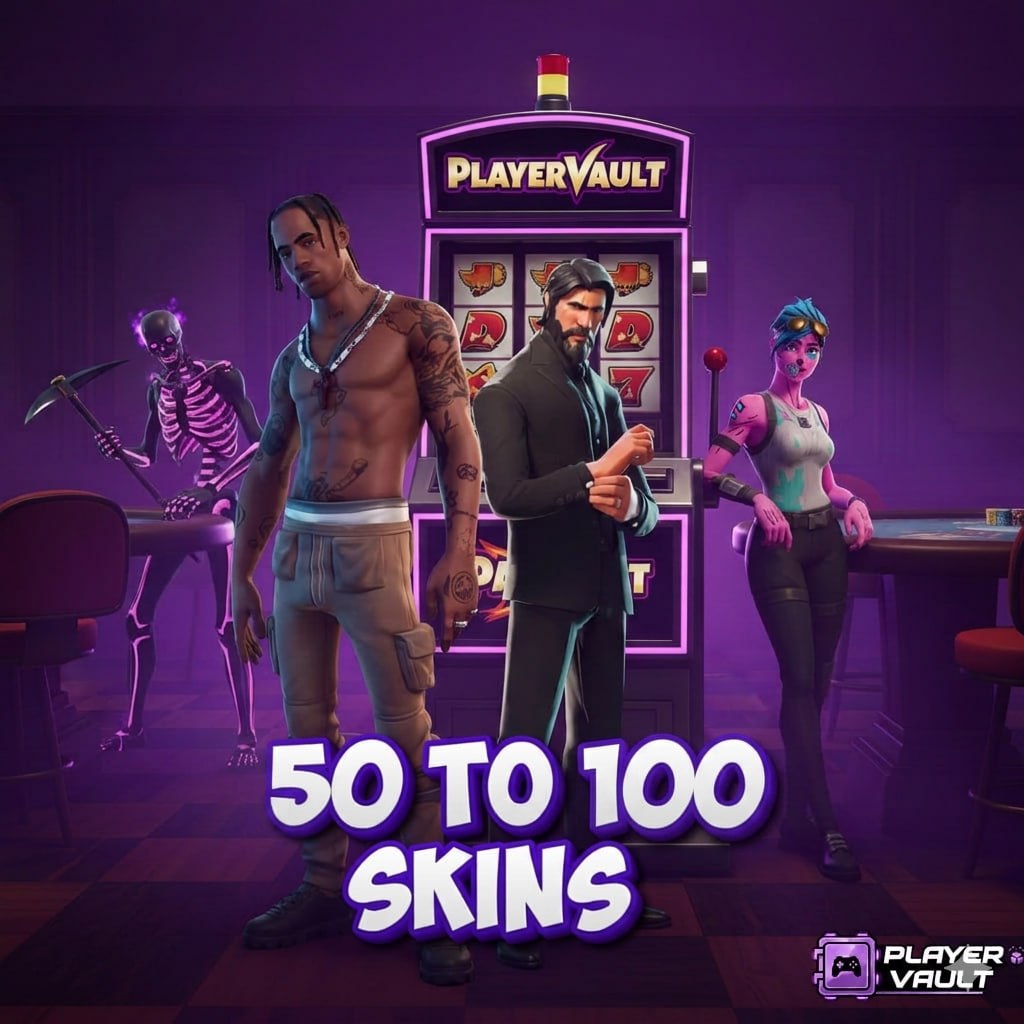 {PSN/XBOX/PC} 50-100 Skins Chance for ( Black knight,Travis scott,Take The L,Leviathane Axe,OG Ghoull trooper,Og skull trooper Or Other) - Image