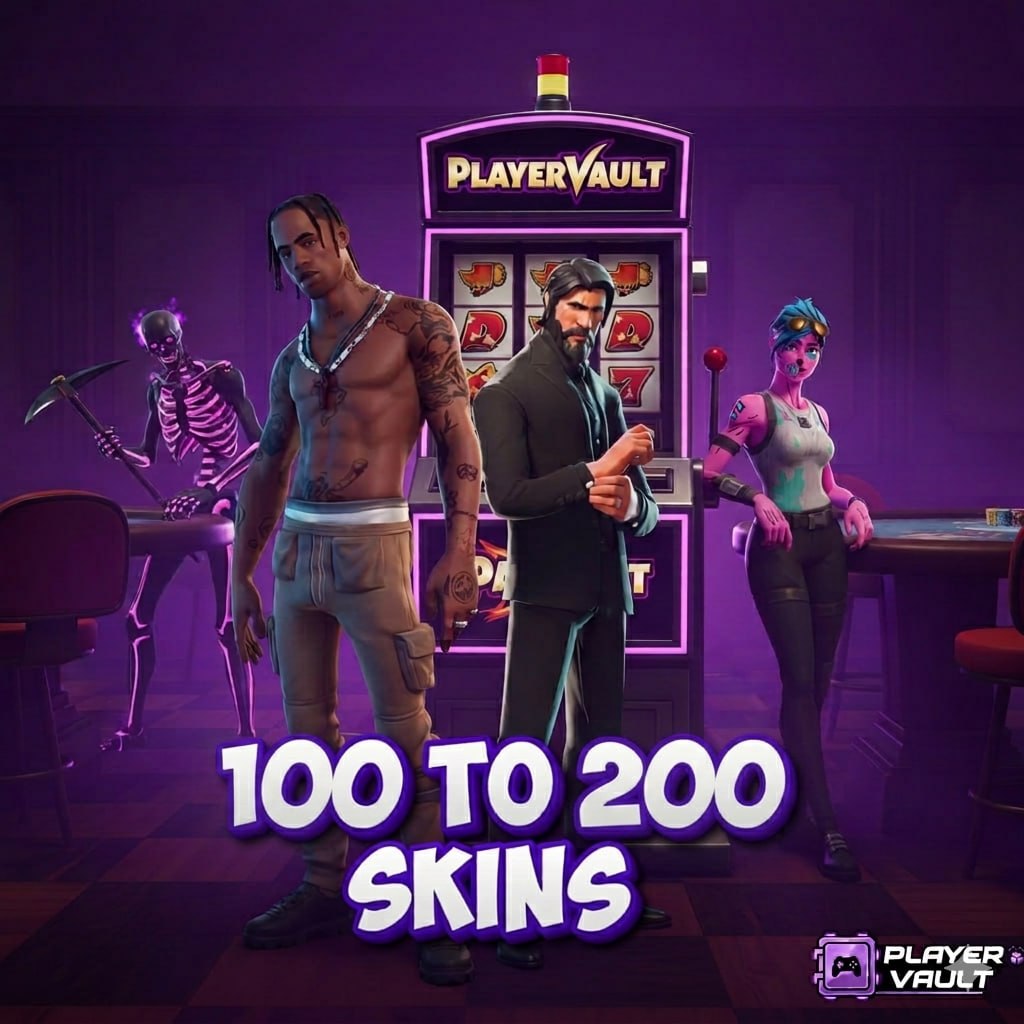 {PSN/XBOX/PC} 100-200 Skins Chance for ( Black knight,Travis scott,Take The L,Leviathane Axe,OG Ghoull trooper,Og skull trooper Or Other) - Image