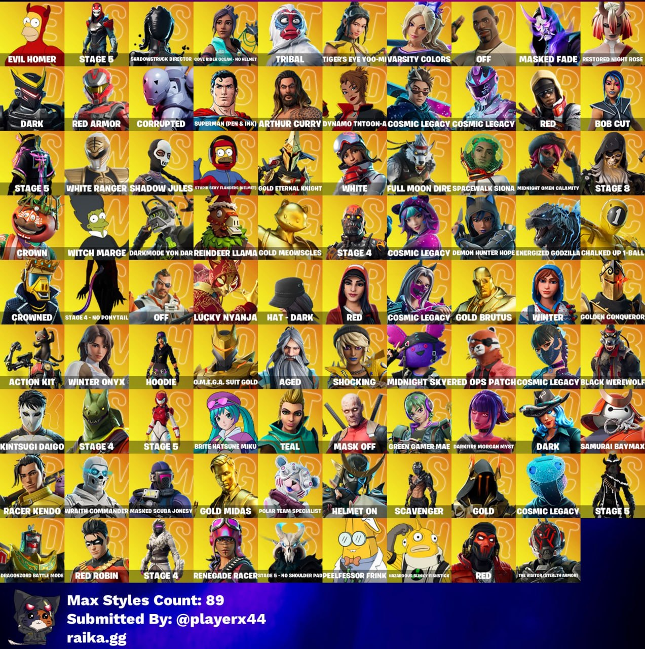 [PC/PSN/XBOX] 259 skins | The Reaper | Elite Agent | Gold Meowscles | Gold Brutus | Gold Midas | Grind | Reflex | Rogue Agent | Clutch | Sentinel | 2200 VB - Image 6