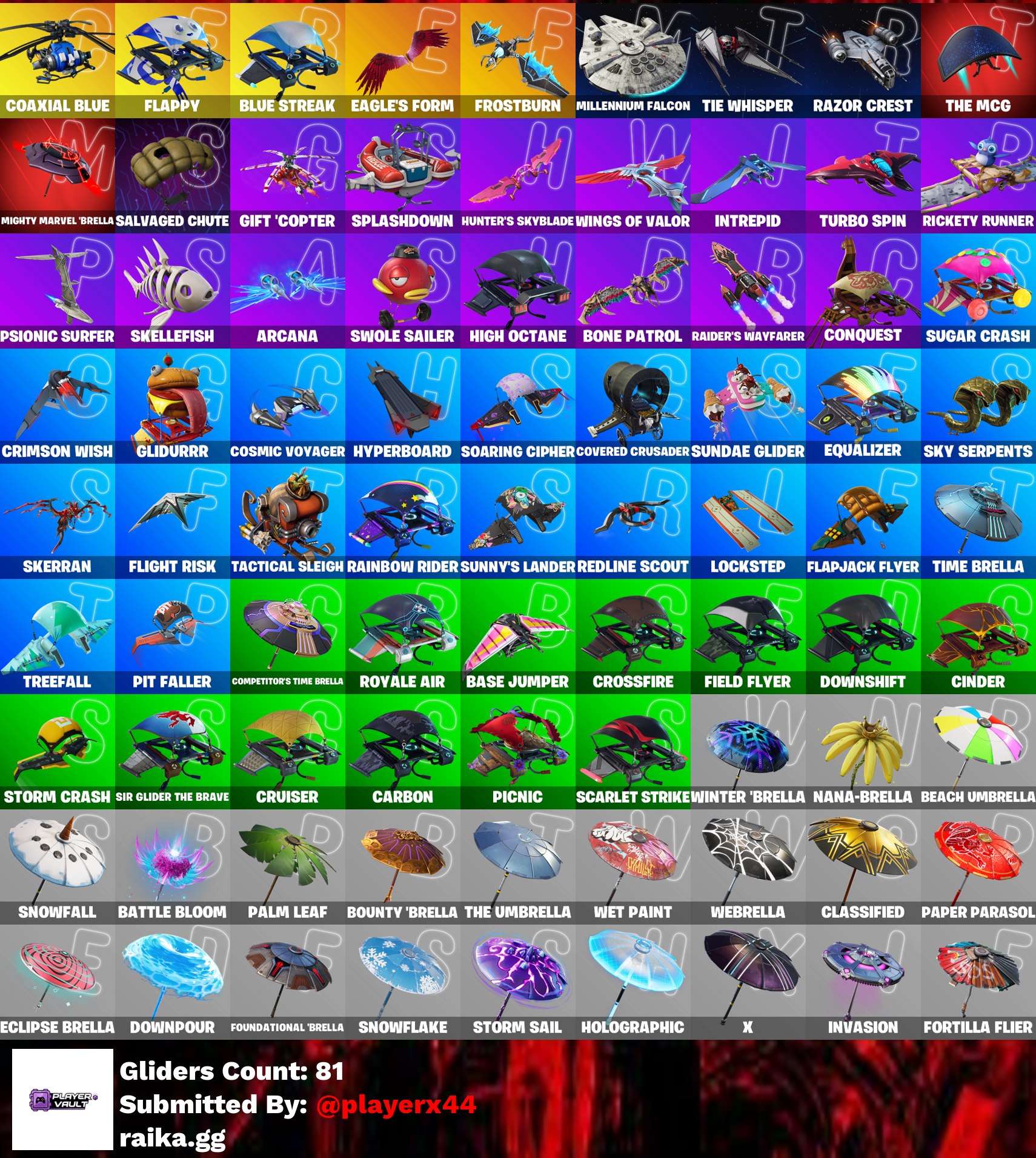 [PC/PSN/XBOX] 71 skins | The Reaper | Elite Agent | Blue Team Leader | Prodigy | Carbon Commando | Blue Striker | Sentinel | Calamity | Dark Voyager | 2250 VB - Image 3