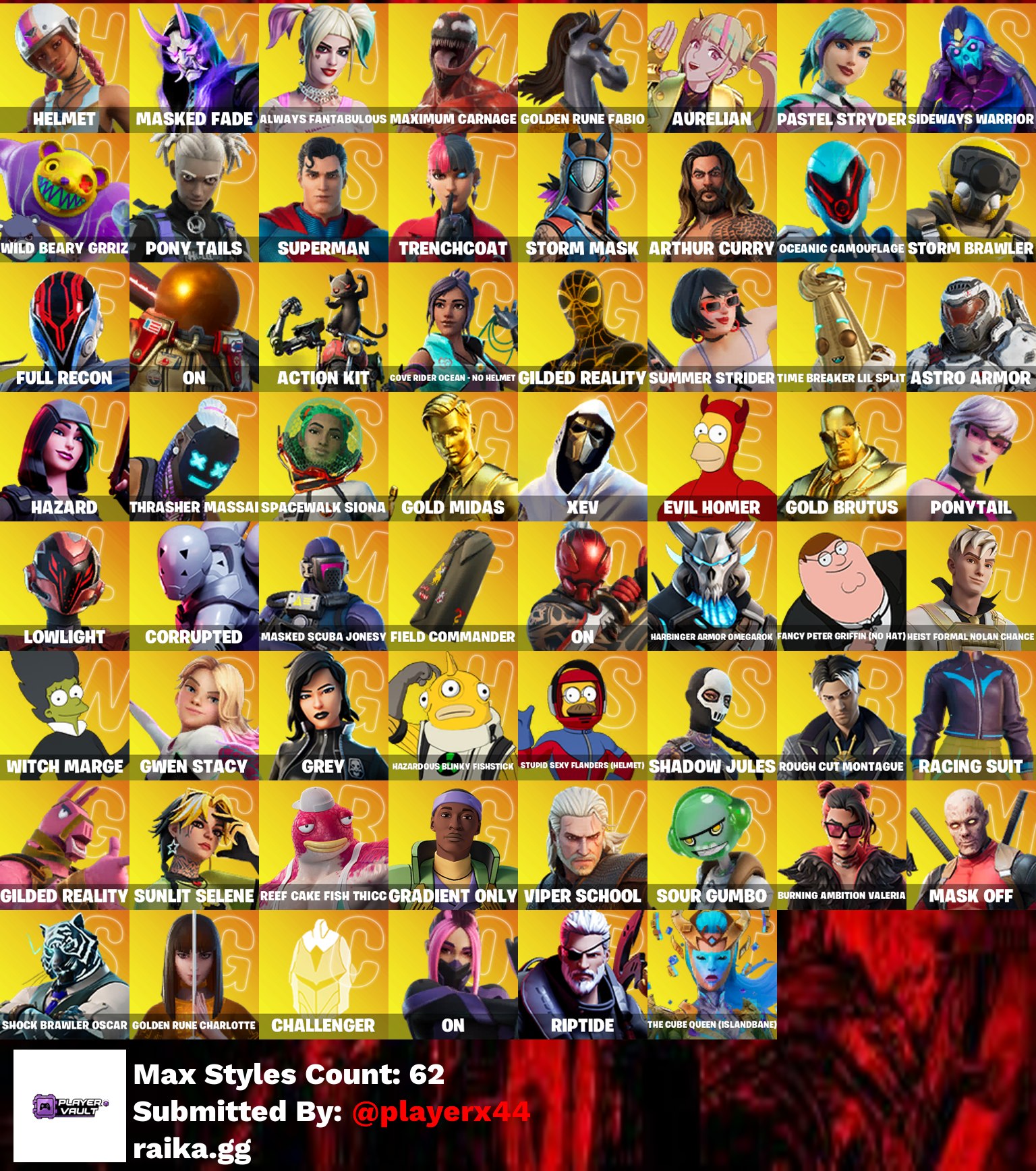 [PC/PSN/XBOX] 232 skins | Neo Versa | Gold Midas | Gold Brutus | Sultura | Point Patroller | Cloud Striker | Fixer | Naruto Uzumaki | Heron Stance Hero | 200 V - Image 2