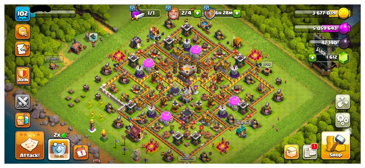 Town Hall 11 (TH11) | 80% Maxed | Heroes 40/36/25/20 | 1,600+ Gems - Image 1