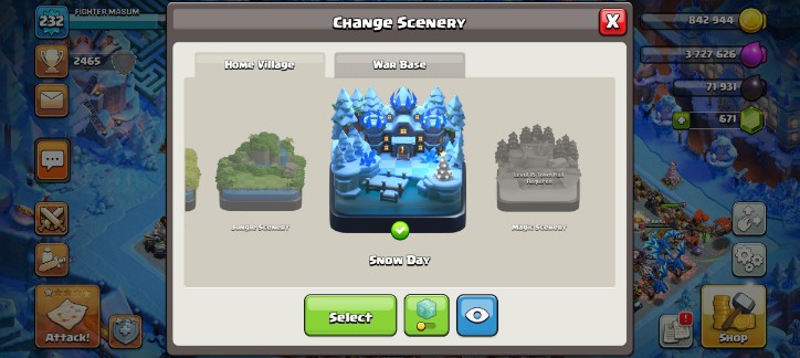 TH14 Semi-Max Account | Snow Day Scenery | 12 Hero Skins (Warrior Queen) | 55/75/37/25 Heroes | Free NC - Image 5