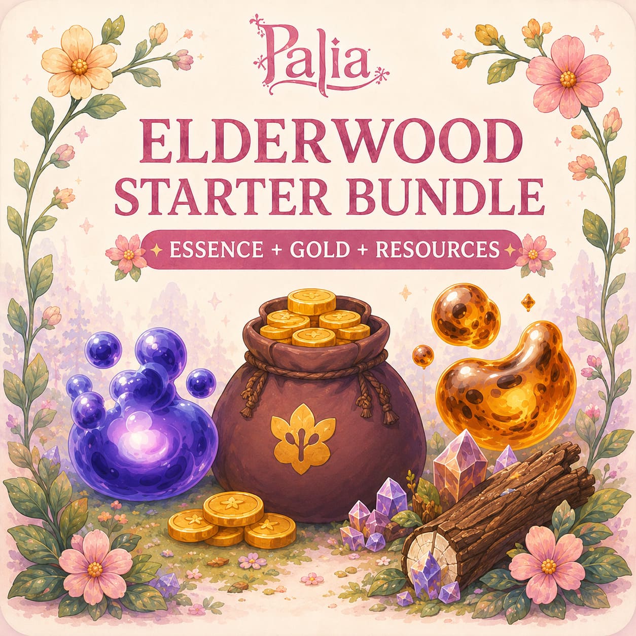 Elderwood Starter Bundle | Essence + Gold + Resources - Image 1