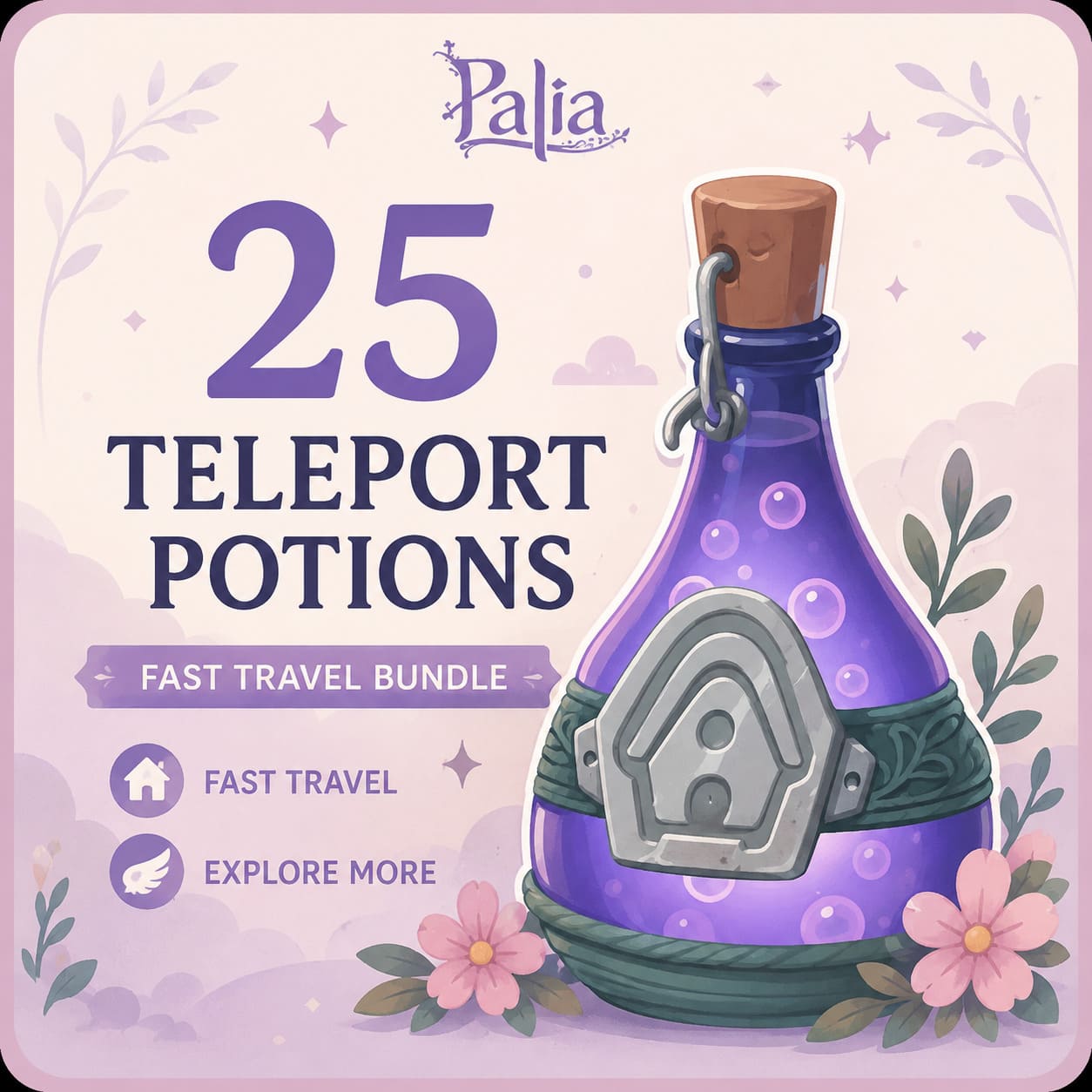 25 Teleport Potions | Fast Travel Bundle | Account Recovery - Image