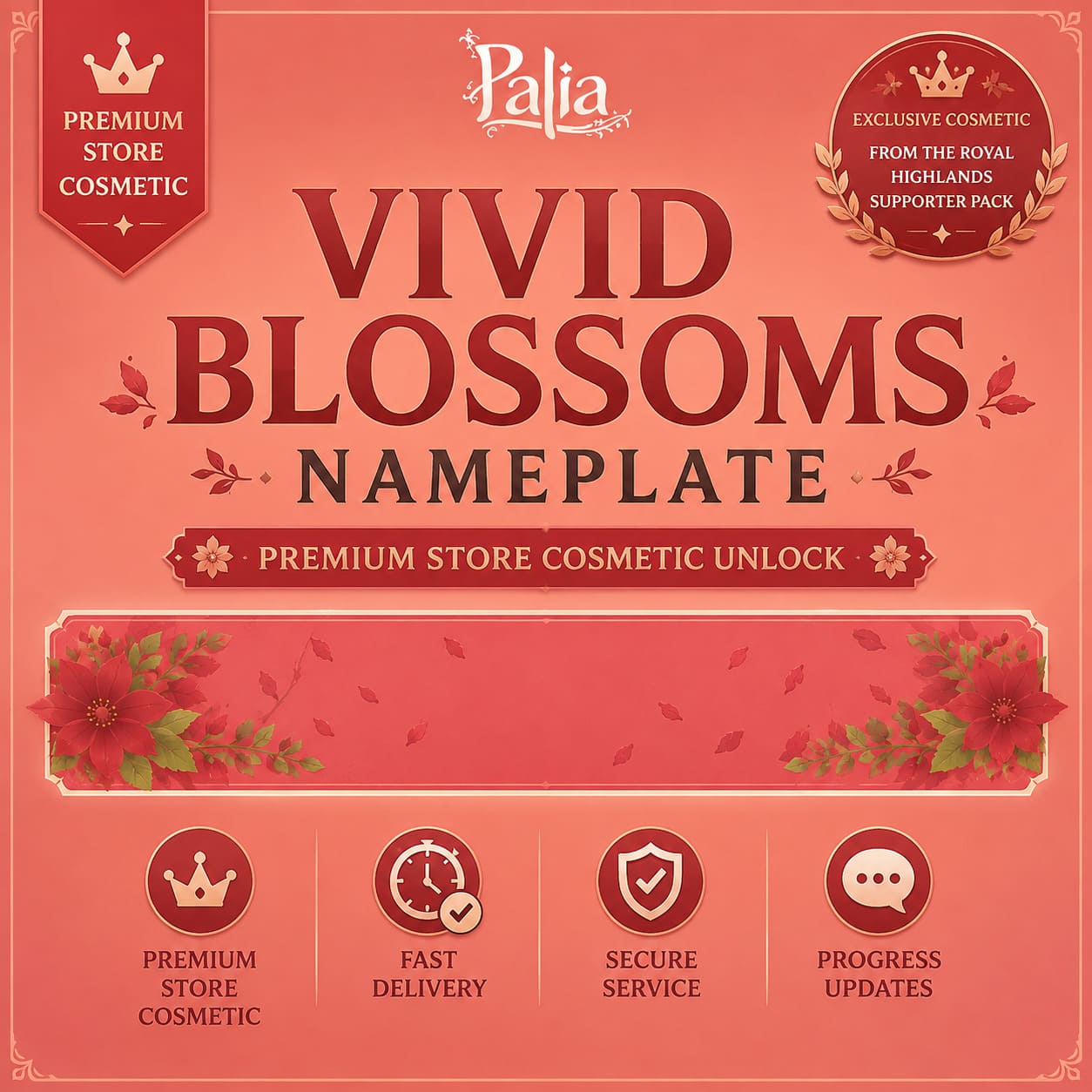 Vivid Blossoms Nameplate | Midsummer Feast Bundle - Image 1