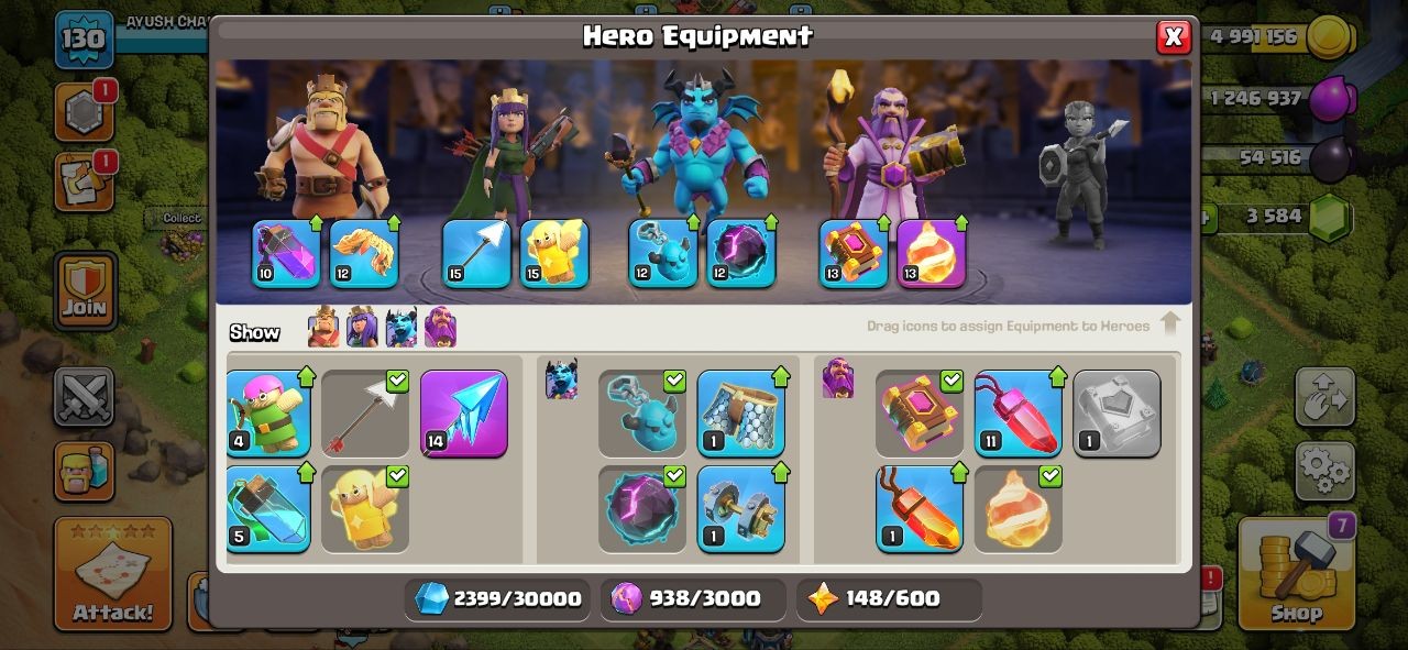 Town Hall 12 | Level 130 | Near Maxed | 2x Epic Gear | Instant Delivery - Image 3