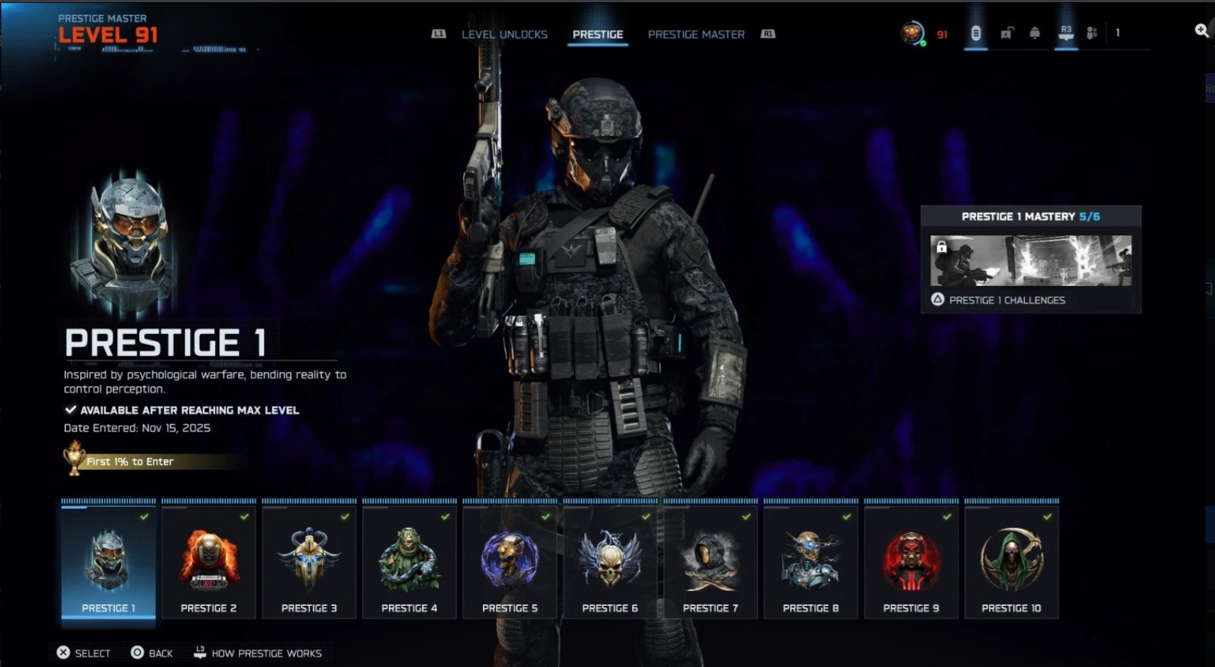 👑 Nexus Horizon Camo 🪭 Prestige Master 👌 Infestation ☣️ Genesis 🌱 Apocalypse 🌋 Singularity 🌌 👑 2000+ Camos 🧣 Level 91 🪄 Main Account 🧑‍🚀 34 Operator Skins 🏅 29 Prestige 🎯 34 Universal Cam - Image 7