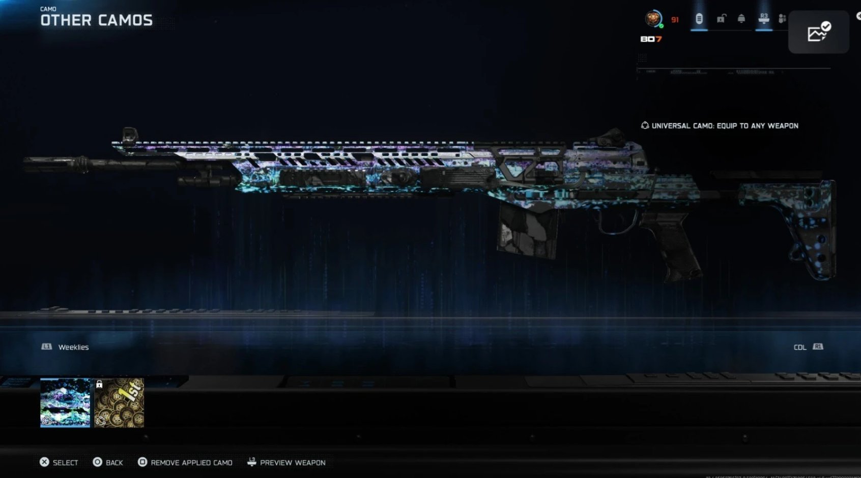 👑 Nexus Horizon Camo 🪭 Prestige Master 👌 Infestation ☣️ Genesis 🌱 Apocalypse 🌋 Singularity 🌌 👑 2000+ Camos 🧣 Level 91 🪄 Main Account 🧑‍🚀 34 Operator Skins 🏅 29 Prestige 🎯 34 Universal Cam - Image 1