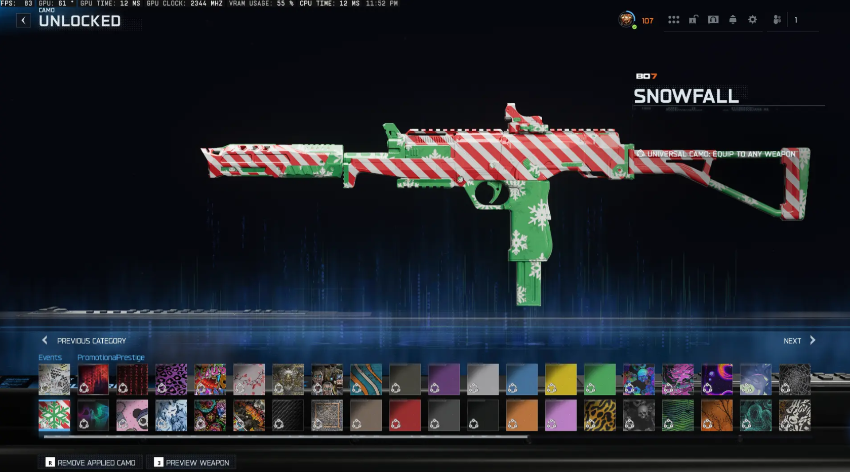 🔥 BO7 Nexus Horizon 🔥 Prestige Master Lv 100+ 🔫 All Guns Maxed ✨ 4× Mastery Camos 🗂️ 200+ Calling Cards 🧑‍🎤 40+ Operators 🎨 1800+ Camos 🔐 Full Access 🌐 All Platforms - Image 8