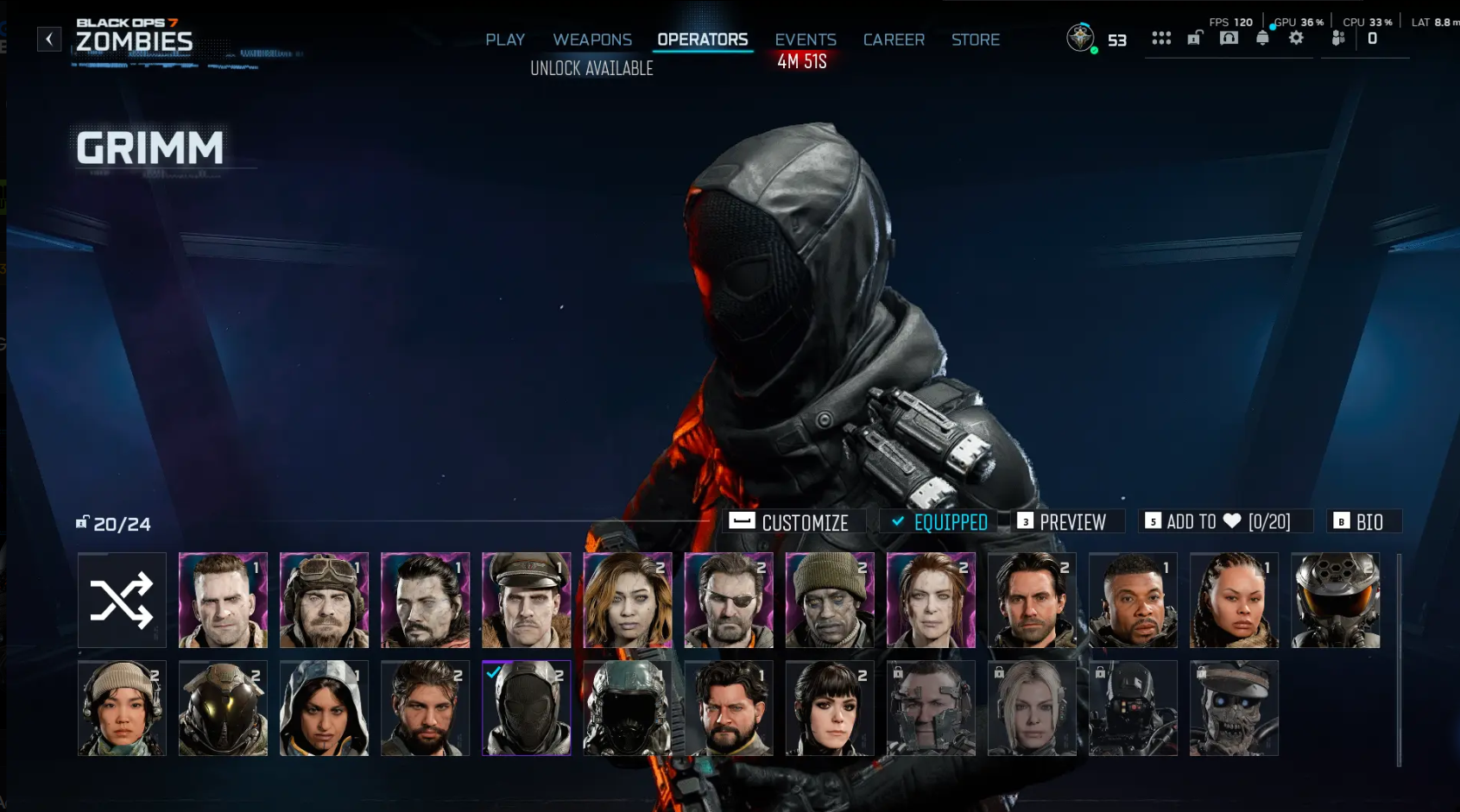 ⚡ BO7 ⚡ 🜸 Infestation Camo ✧ 450+ Camos 🦅 Prestige 3 LVL 55 Max 🔥 All Guns Unlocked 🧑‍✈️ 15+ Operators 🔐 Full Access 🌍 Linkable: Steam • Battle.net • Xbox • PSN - Image 9