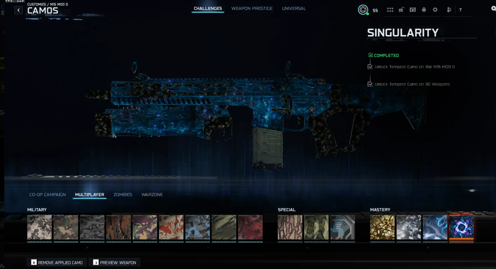 🔥 BO7 🔥 💫 Singularity MP | 🌌 450+ Camos | 🦁 Handmade & Verified | ⚡ Level 55 | 🏹 All Guns Maxed | 🐲 10 Top Operators | 🎮 Playable on Steam / Battle.net / PSN / Xbox - Image 1