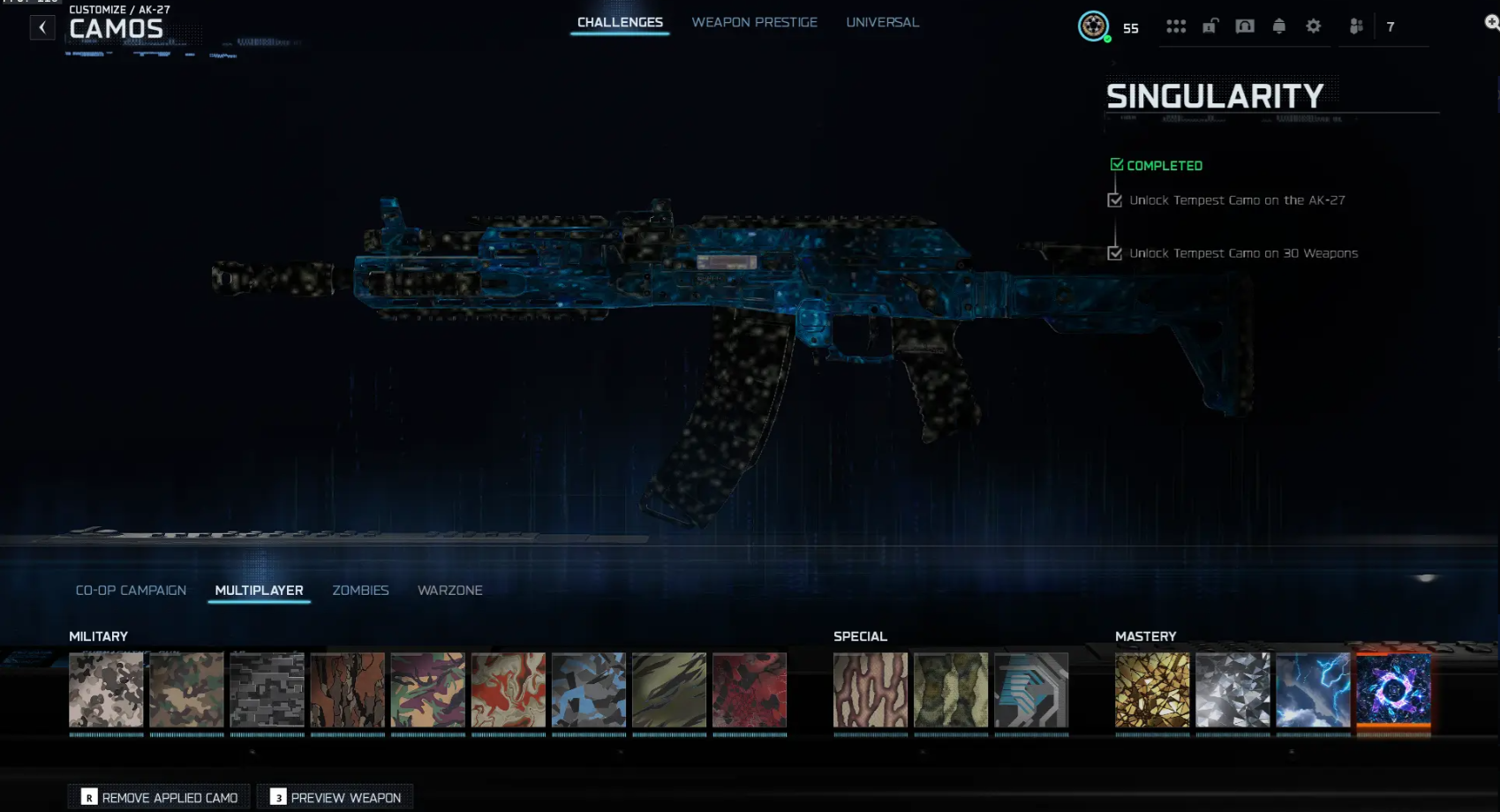 🔥 BO7 🔥 💫 Singularity MP | 🌌 450+ Camos | 🦁 Handmade & Verified | ⚡ Level 55 | 🏹 All Guns Maxed | 🐲 10 Top Operators | 🎮 Playable on Steam / Battle.net / PSN / Xbox - Image 4