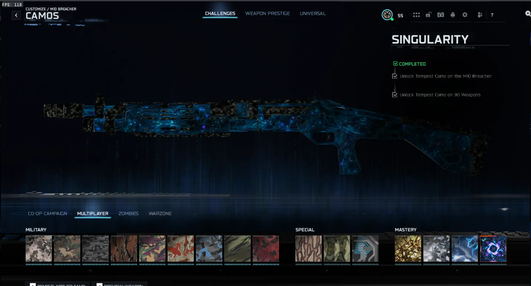 🔥 BO7 🔥 💫 Singularity MP | 🌌 450+ Camos | 🦁 Handmade & Verified | ⚡ Level 55 | 🏹 All Guns Maxed | 🐲 10 Top Operators | 🎮 Playable on Steam / Battle.net / PSN / Xbox - Image 7