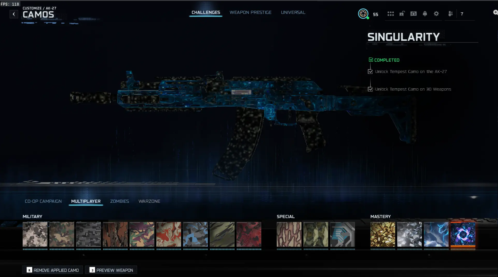 🔥 BO7 🔥 💫 Singularity MP | 🌌 450+ Camos | 🦁 Handmade & Verified | ⚡ Level 55 | 🏹 All Guns Maxed | 🐲 10 Top Operators | 🎮 Playable on Steam / Battle.net / PSN / Xbox - Image 2