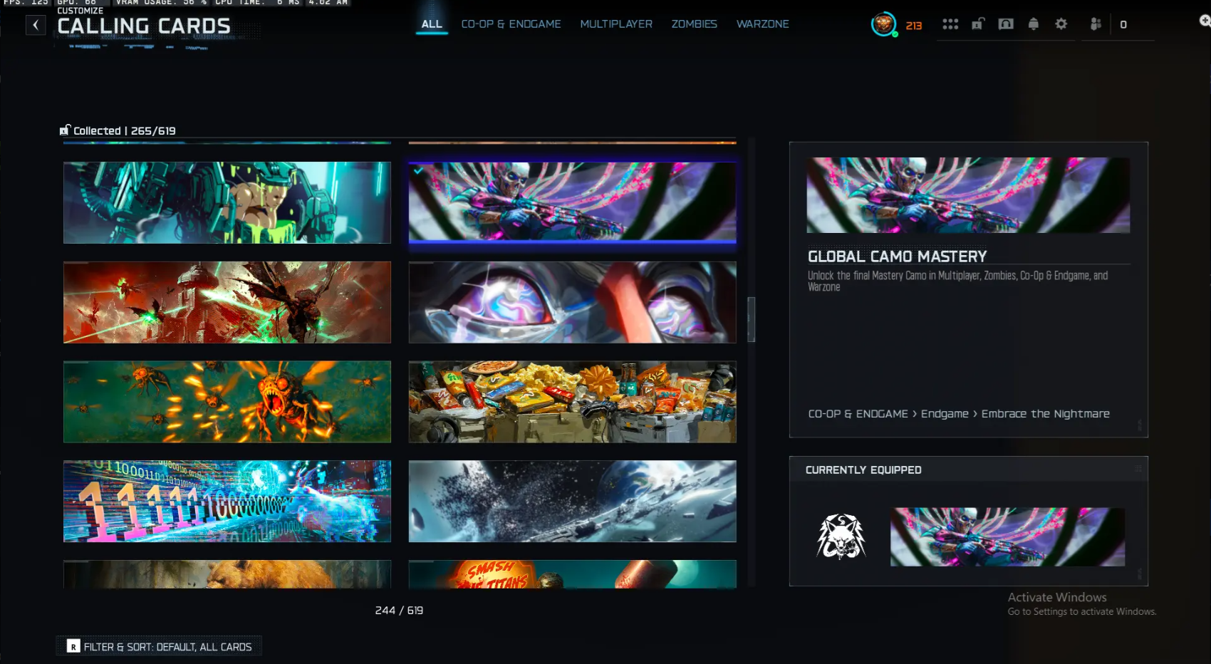 ✨ BO7 Nexus Horizon x Apocalypse x Singularity x Genesis x Infestation 🧨 Prestige Master LVL 213 🔥 1800 Camos 🗡️ All Guns Maxed 🎭 40 Operators 🔓 Full Access • Linkable PS / Xbox / Steam / Battle. - Image 2