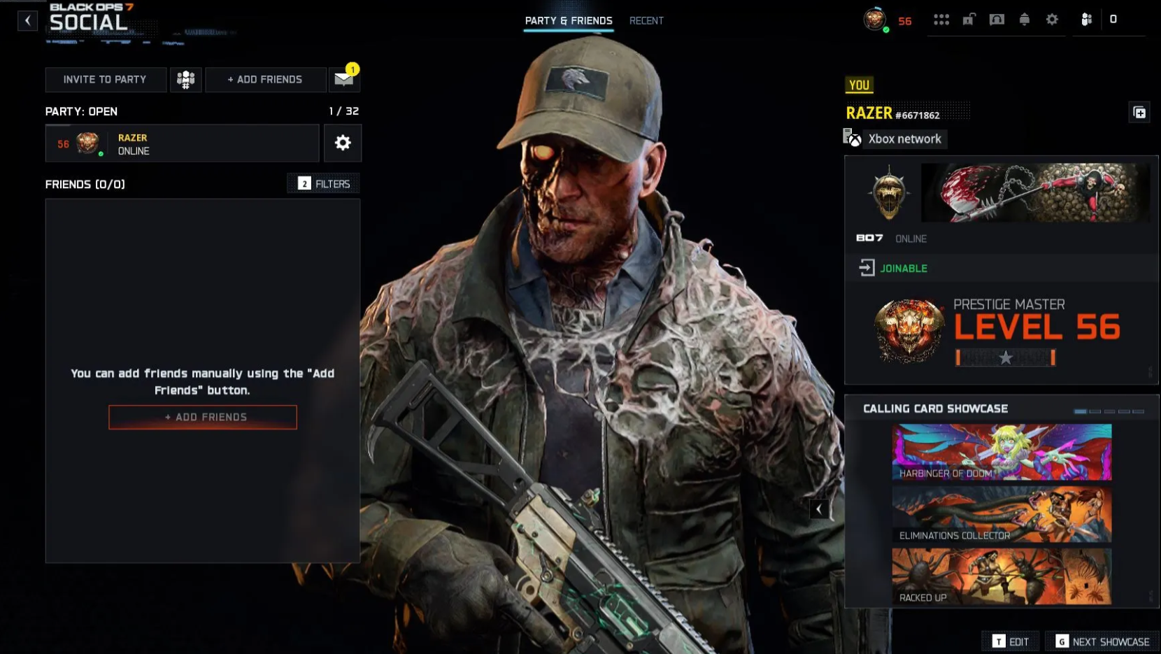 Singularity ✦ Infestation Camo 💥 Prestige Master 👑 35+ Maxed Weapons 🔥 1000+ Camos 🎯 Hand-Grinded Legit 🛠️ Full Access 🔓 20 Operators 🪖 Linkable Steam / Battle.net / PSN / Xbox 🎮 BO7 & WZ 🌐 - Image 1