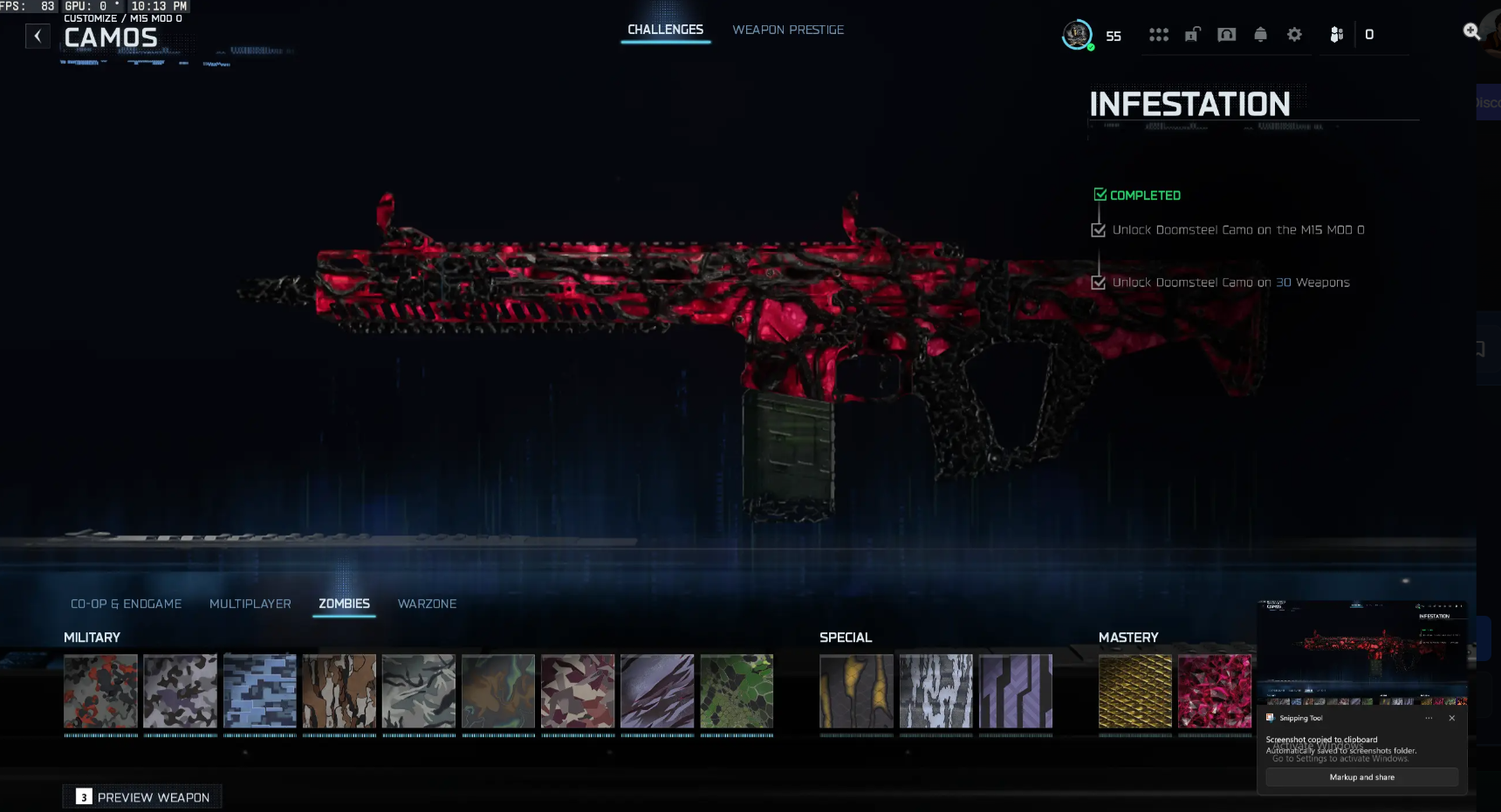 🔥 BO7 🔥 Singularity ✦ Genesis ✦ Infestation ✅ ALL GUNS PRESTIGE 1 MAXED  🎯 1500 Camos ⚡ Event & Prestige Camos 👑 Prestige 7 🔓 Full Access 🌐 Steam • BNet • PSN • Xbox - Image 3