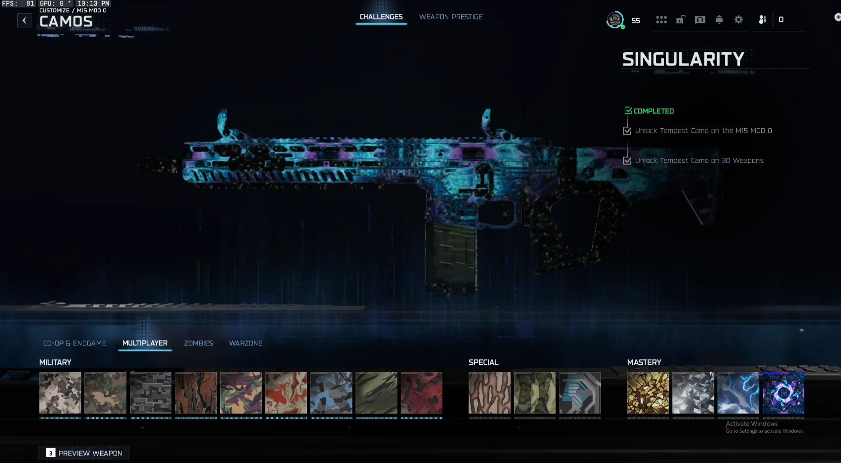 🔥 BO7 🔥 Singularity ✦ Genesis ✦ Infestation ✅ ALL GUNS PRESTIGE 1 MAXED  🎯 1500 Camos ⚡ Event & Prestige Camos 👑 Prestige 7 🔓 Full Access 🌐 Steam • BNet • PSN • Xbox - Image 2