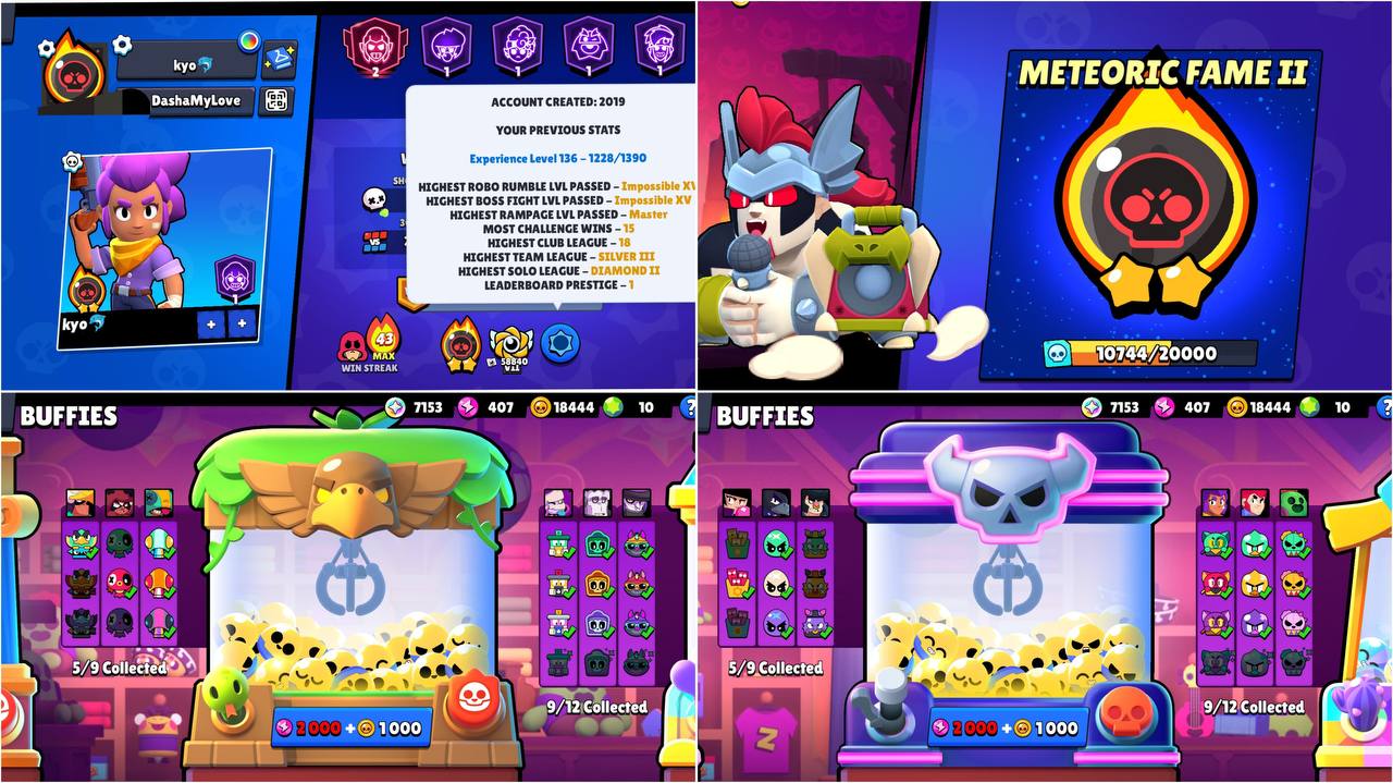 OG 2019, LEADERBOARD PRESTIGE 1, METEORIC FAME, 2 MATCHERINO PIN, 104k+ TROPHY, 27.3k 3v3 WINS, 101 HYPER CHARGED, 431 OP SKINS | HV382 - Image 1