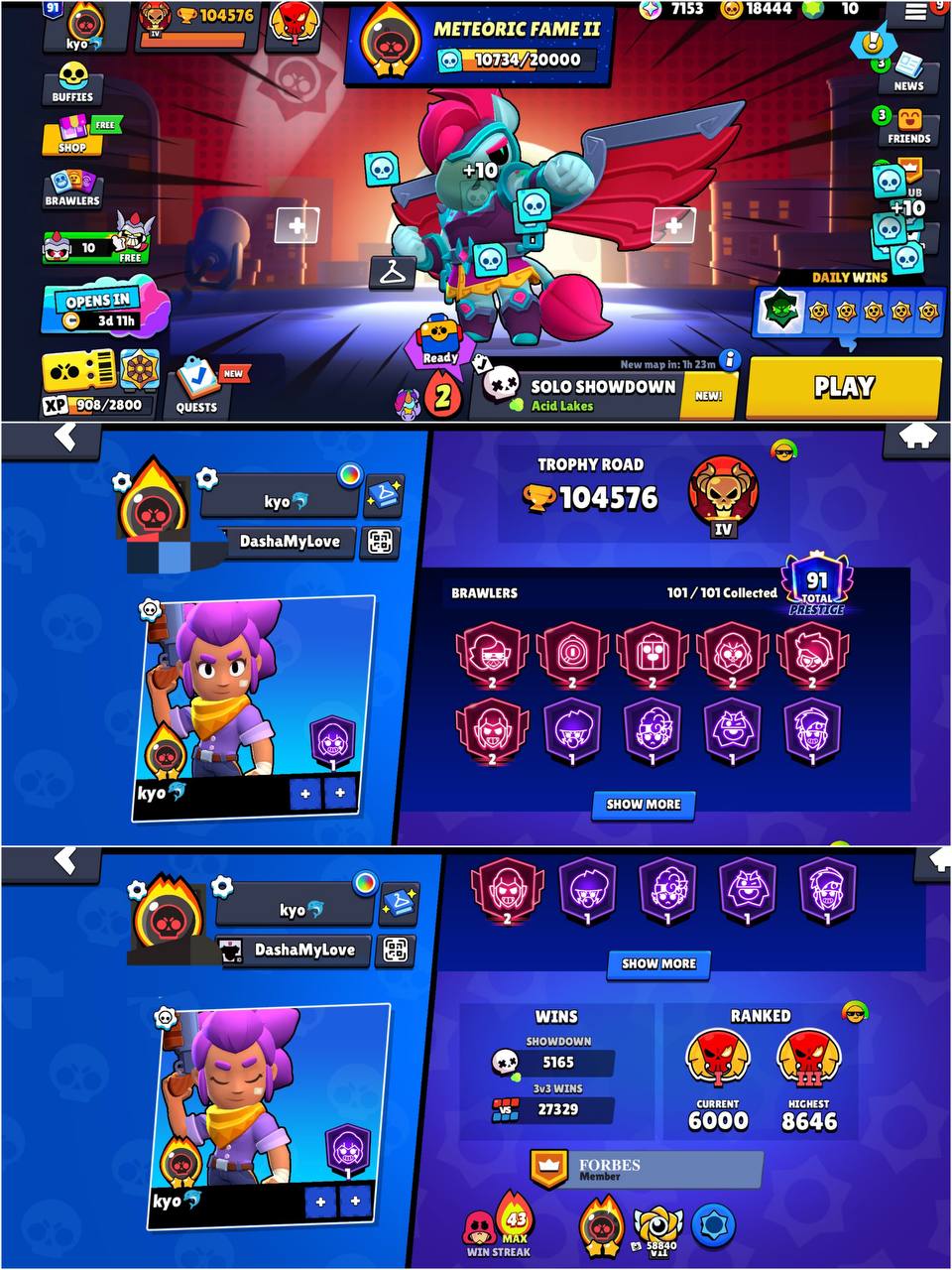 OG 2019, LEADERBOARD PRESTIGE 1, METEORIC FAME, 2 MATCHERINO PIN, 104k+ TROPHY, 27.3k 3v3 WINS, 101 HYPER CHARGED, 431 OP SKINS | HV382 - Image 4