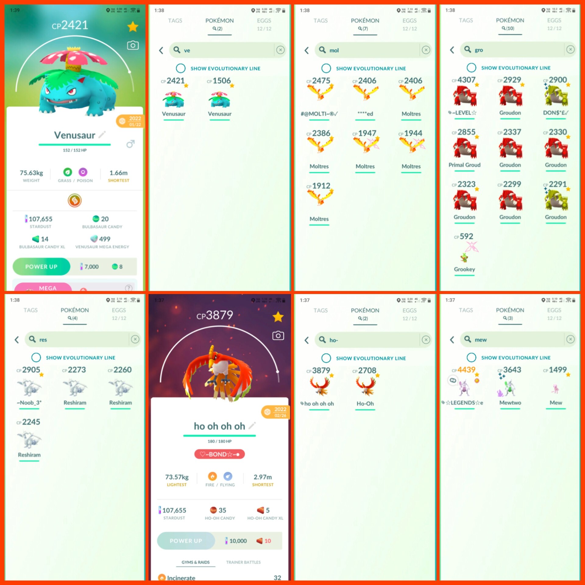 LEVEL 57 RARE PG ACCT | SHINY SHADOW MEWTWO APEX | 58 HUNDO IV) 116 SHINY | 218 LEGENDARY | 628 TRADABLE | RARE ACC - Image 2
