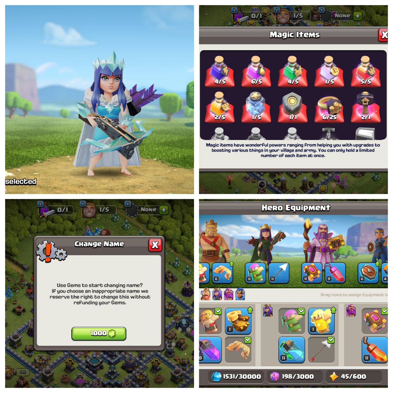 💥 TH13 SEMI MAX | Titan League Badge 🛡 | Blacksmith Ready 🔓 | 1000+ Rename Cards | Heroes 65/54/40/5 | BH-9 | Fast Delivery 🚚 - Image 5