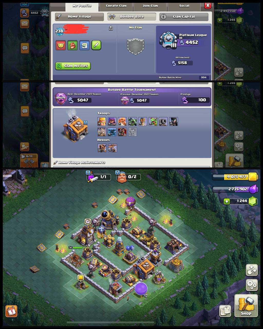 💥 TH16 UK | Loaded Account | 57 Hero Skins 🎨 • CR + BS Linked • 2 Sceneries 🌅 | 91•87•65•35 Heroes 💪 | BH9 • Legend Badge | Instant Delivery 🚚 - Image 4