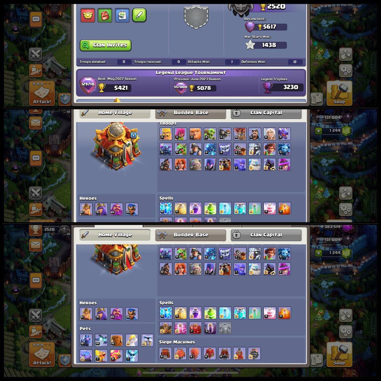 💥 TH16 UK | Loaded Account | 57 Hero Skins 🎨 • CR + BS Linked • 2 Sceneries 🌅 | 91•87•65•35 Heroes 💪 | BH9 • Legend Badge | Instant Delivery 🚚 - Image 8