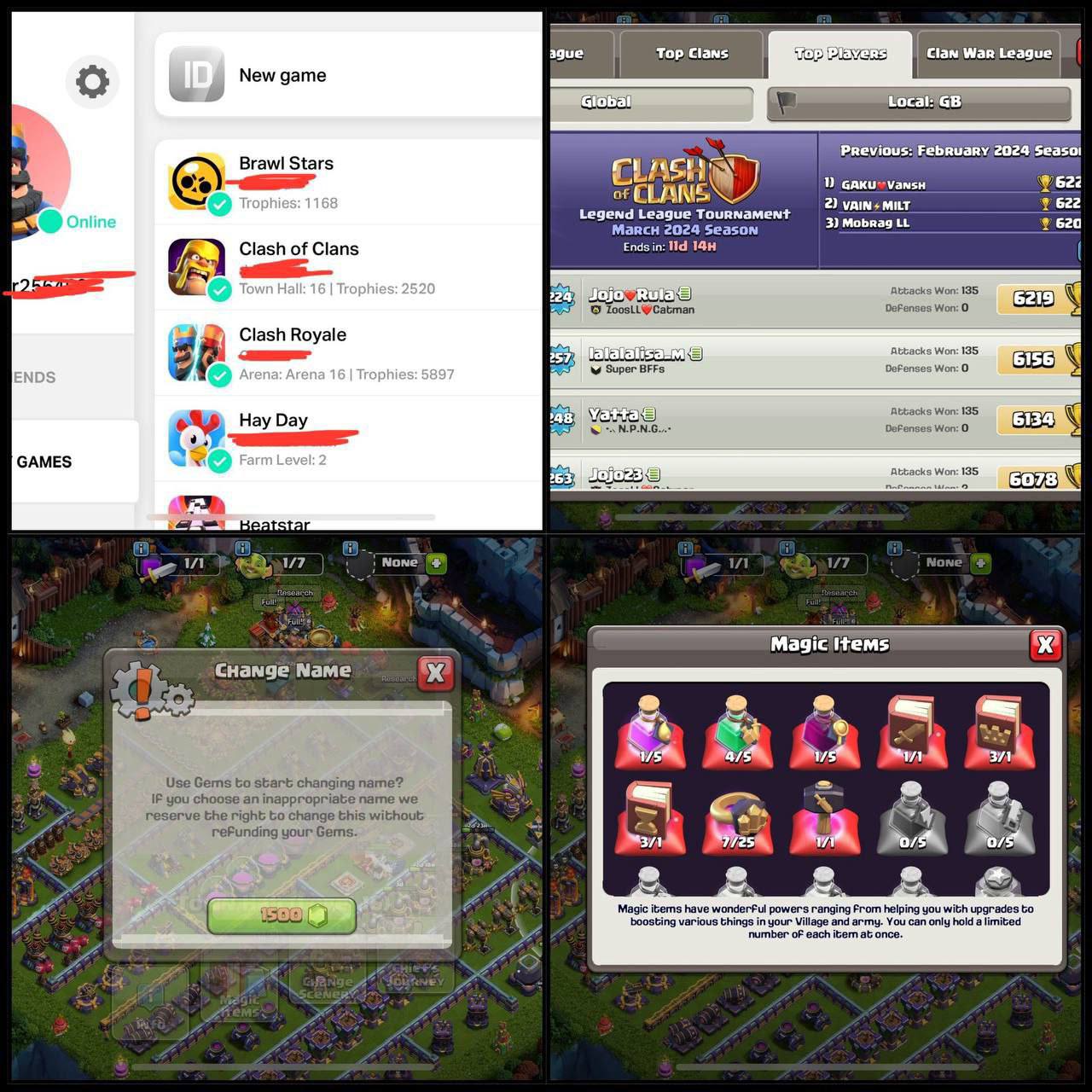 💥 TH16 UK | Loaded Account | 57 Hero Skins 🎨 • CR + BS Linked • 2 Sceneries 🌅 | 91•87•65•35 Heroes 💪 | BH9 • Legend Badge | Instant Delivery 🚚 - Image 7