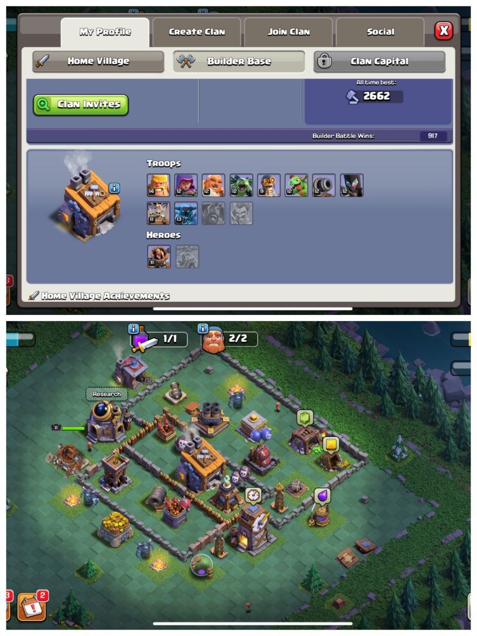 🎯 COMBO COC TH11 & BS | Level 140 | 55 Brawlers | 22K Cups | Max TH11 Base | 442 CWL & 1715 Raid Medals | 693 War Stars | Max Heroes | BH8 | Instant Delivery ✅ - Image 3