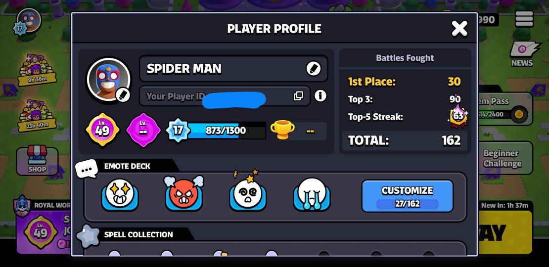 17 XP | LVL 49 SQUAD JOURNEY | 17 SQUADS | 27 EMOTES | 18 BATTLE MODS | 25 MONSTERS | INSTANT DELIVERY - Image 3