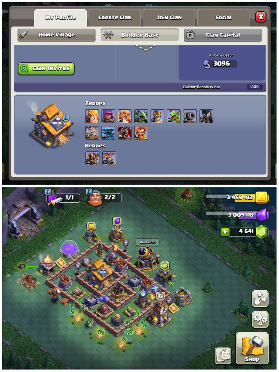 💥 TH16 ACCOUNT | 238 XP | 4641 GEMS | LOADED MAGIC ITEMS ⚡️ | HEROES 87/95/34/14 | SB-20 GG-23 FA-20 MM-7 LP-1 FB-14 RS-8 | INSTANT DELIVERY ✅ - Image 2