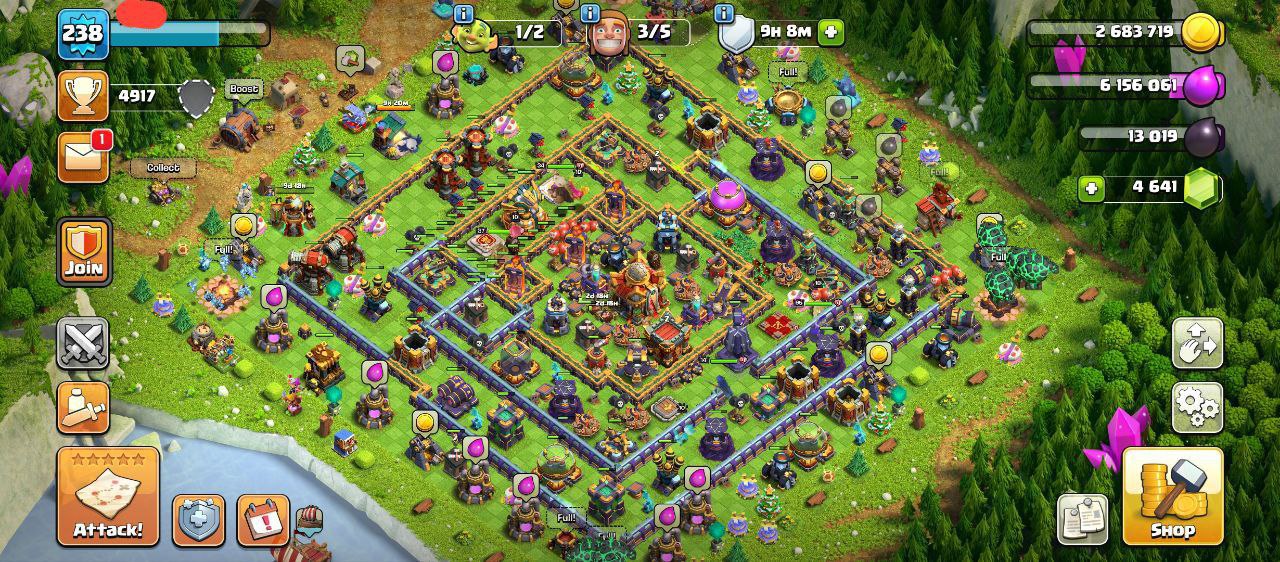 💥 TH16 ACCOUNT | 238 XP | 4641 GEMS | LOADED MAGIC ITEMS ⚡️ | HEROES 87/95/34/14 | SB-20 GG-23 FA-20 MM-7 LP-1 FB-14 RS-8 | INSTANT DELIVERY ✅ - Image 1