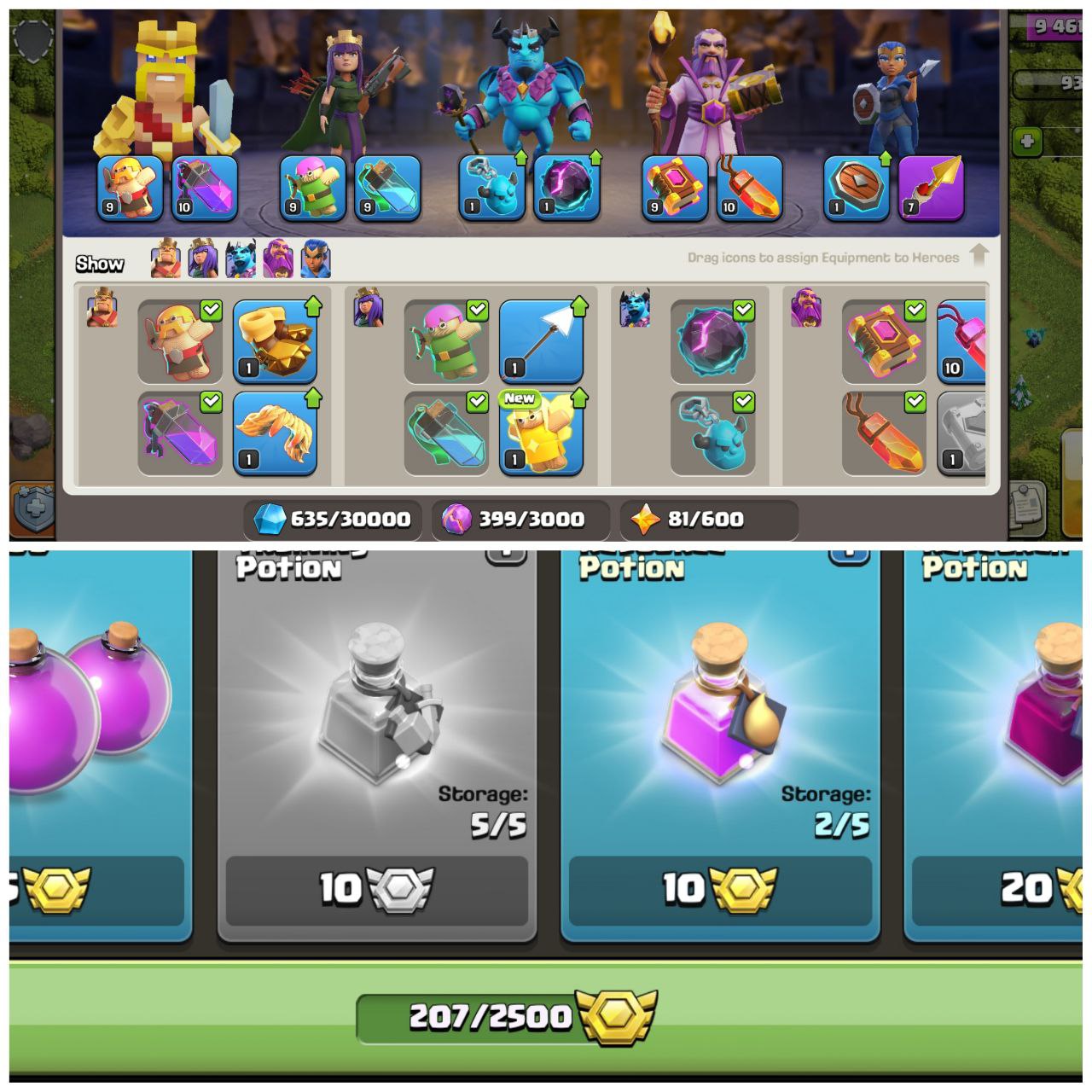 SEMI MAX TH13 | HERO SET 57-56-41-21-2 | ROCKET SPEAR-7 | 207 CWL MEDALS | STACKED & READY | INSTANT DELIVERY - Image 3
