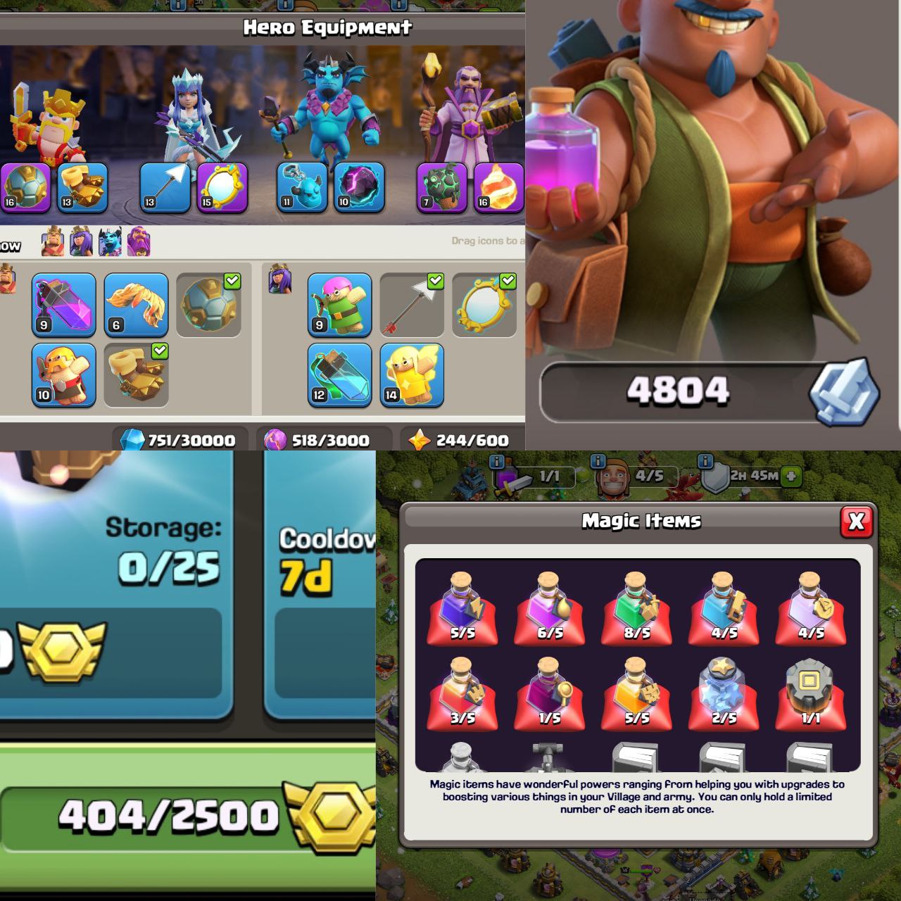 🔥 DECENT TH12 | 4804 RAID MEDALS + 404 CWL 🏅 | HEROES 36/44/20/14 | STACKED EQUIPMENT SB-16 MM-15 LP-7 FB-15 ⚔️ | INSTANT DELIVERY 🚀 - Image 4