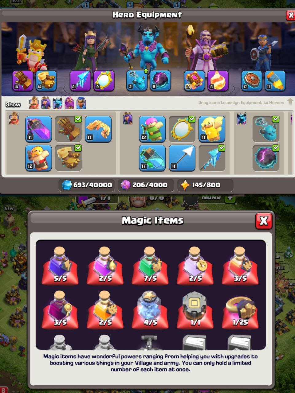 ⚔️ TH14 FOR SALE | SEMI MAXED | EQUIPMENT STACKED 🎒 GG-14 FA-21 MM-9 FB-8 | HEROES 61-80-50-51-30 | FAST TRANSFER 💨 - Image 3