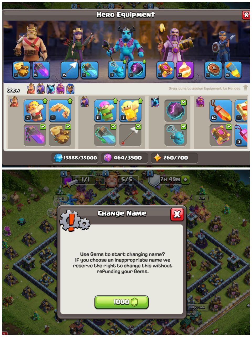 ⚔️ MAXED TH14 ACCOUNT | LEGEND TOUCHED 💪 | FB-17 EQUIPPED | 1K RENAME AVAILABLE ✨ | HEROES STACKED 🔥 | INSTANT DELIVERY - Image 4