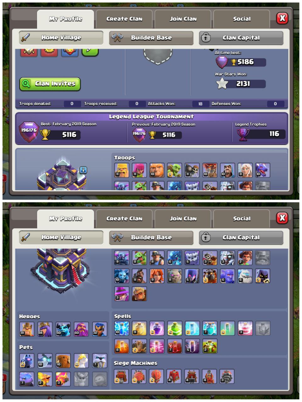 ⚔️ OP TH15 | SEMI MAXED 🔥 | LEGEND ARENA | 2131 WAR STARS | GG-16 FA-14 | HEROES STACKED 💥 | QUICK DELIVERY ⏱️ - Image 1