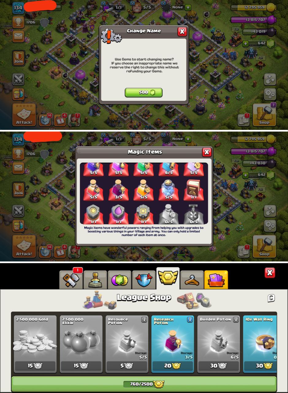 🔥 BUDGET TH13 WITH POWER ⚡️ | GOOD DEF 🔥 | CWL 760 🏅 | 500 RENAME 💠 | HEROES MAXING 👑 | DELIVERY INSTANT ✅ - Image 2