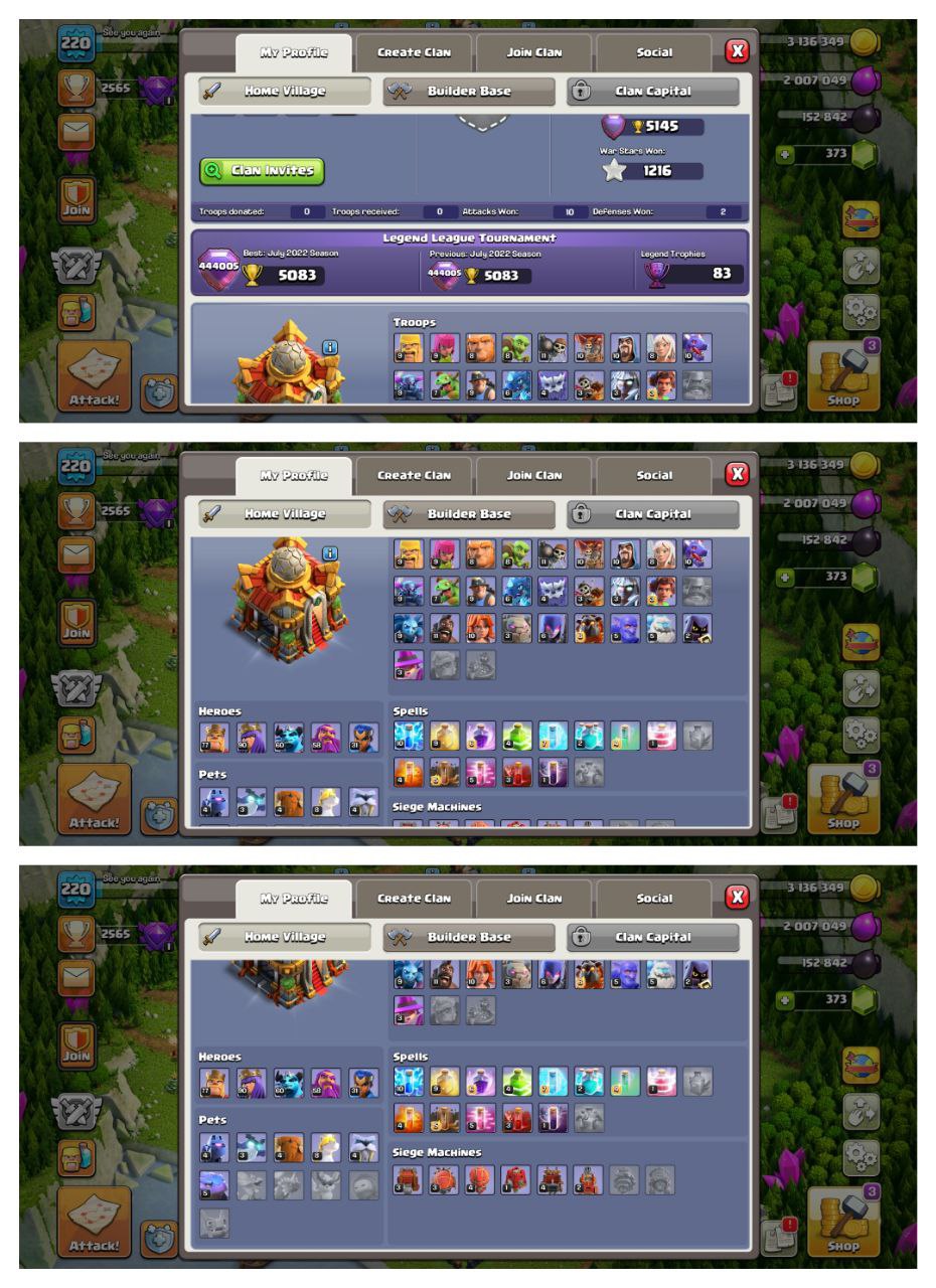 🔥 END-GAME TH16 ACCOUNT 🔥 | HEROES MAXED 👑 | 5145 ATB 🏆 | EPIC EQUIPMENTS ⚙️ | GUD DEFENCES 🛡 | 1.2K WAR STARS ⚔️ | INSTANT DELIVERY 🚀 - Image 2