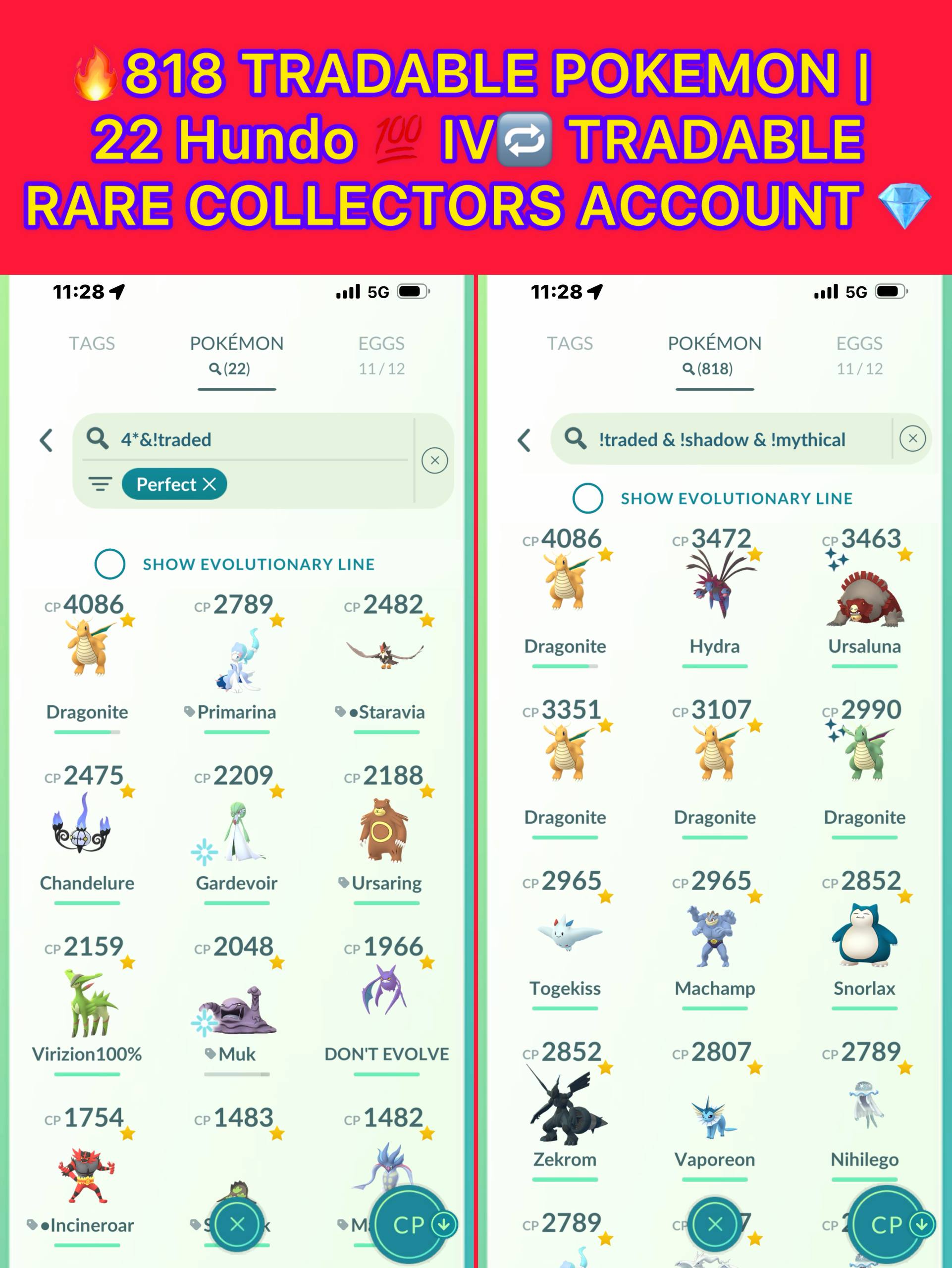FRESH STOCK LVL 51 SHINY MEWTWO MOLTRES ) 818 TRADEABLE PG) 83 SHINY | 48 LEGENDARY ) RARE COLLECTOR - Image 5