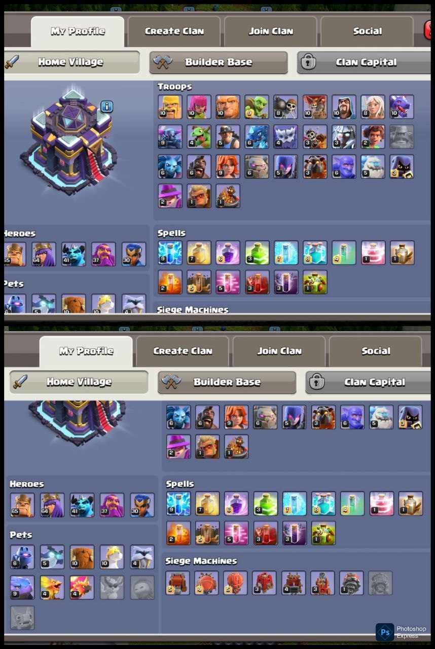 ⚡️ OP TH15 FOR WAR ⚡️ | 5139 PB 📈 | EPIC EQUIPMENTS ⚙️ | HEROES 65•64•41•37•30 👑 | DEFENCE SETUP GUD 🛡 | DELIVERY INSTANT ⚡️ - Image 1